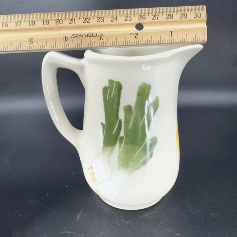 Hartstone‎ Ramekin Farmers Market Vegetables Small Pitcher Creamer 1990s Pottery